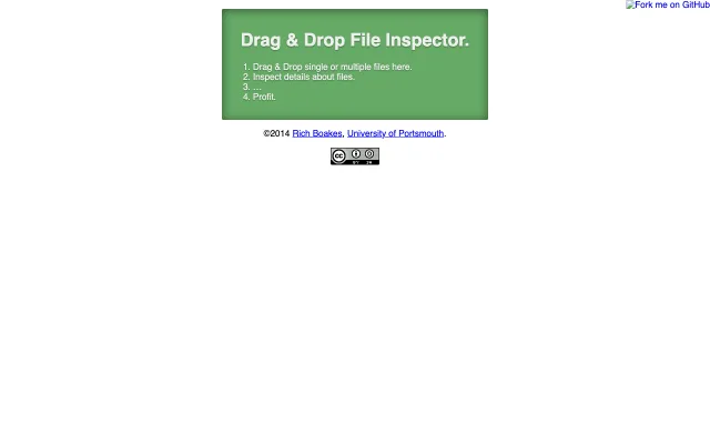 Drag and Drop File Inspector